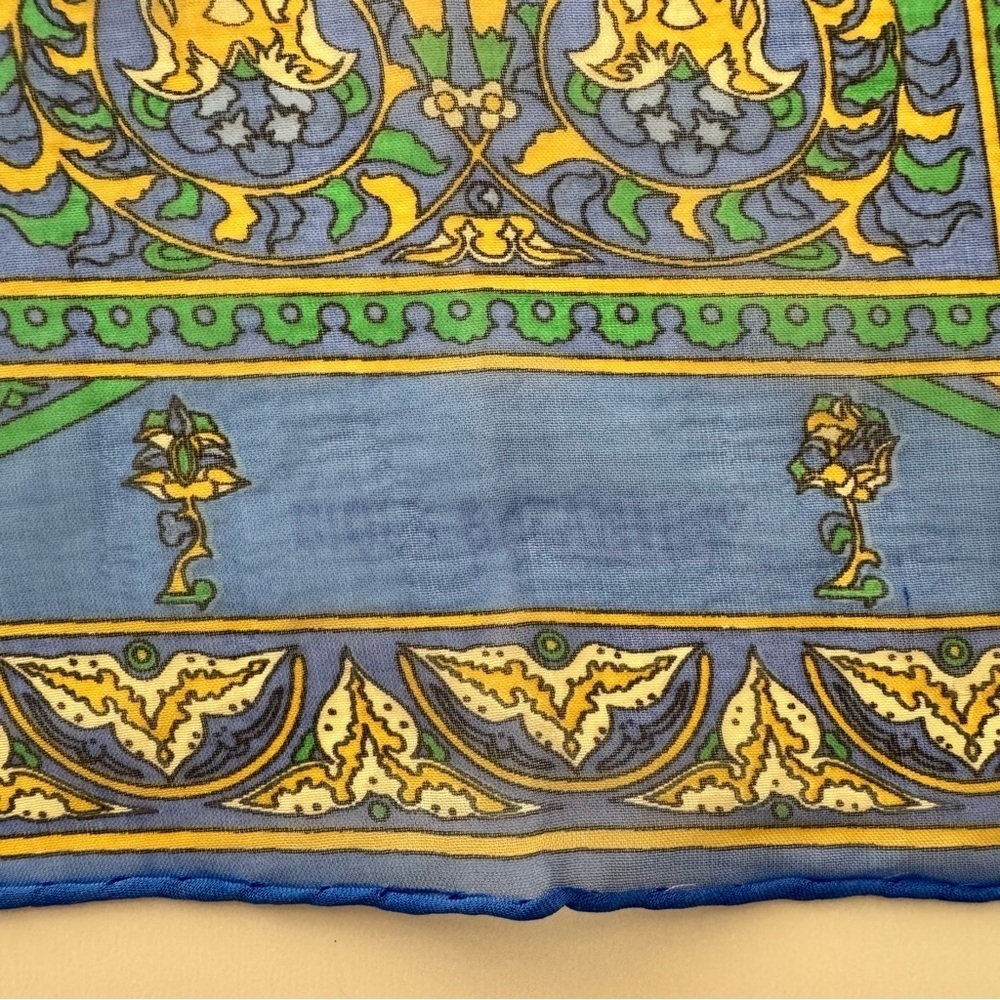 Hermes 42 Mousseline Ciels Byzantins Silk Muslin Scarf Authenticated - Picture 8 of 10